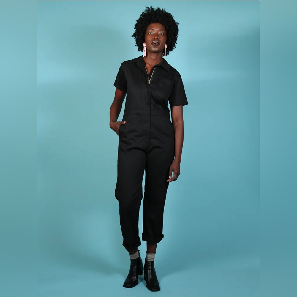 Nooworks Twill Black Coveralls Jumpsuit S